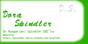 dora spindler business card